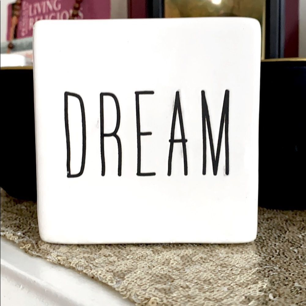 Inspirational White Porcelain Decorative Square Blocks